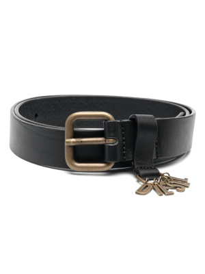 

D-Vina logo-charm leather belt, Diesel D-Vina logo-charm leather belt