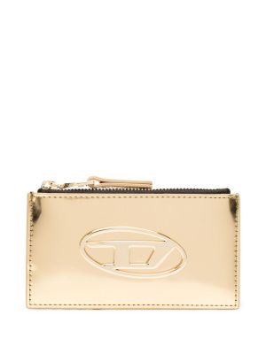 

Logo-plaque leather cardholder, Diesel Logo-plaque leather cardholder
