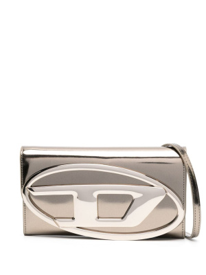 

Logo-plaque metallic shoulder bag, Diesel Logo-plaque metallic shoulder bag
