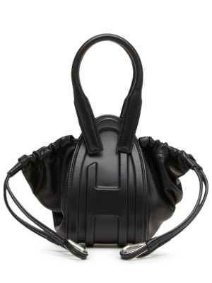 

Embossed-logo leather crossbody bag, Diesel Embossed-logo leather crossbody bag