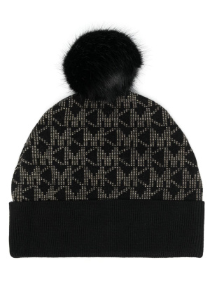 

Monogram logo beanie hat, Michael Michael Kors Monogram logo beanie hat
