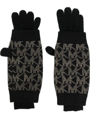 

Monogram embroidered gloves, Michael Michael Kors Monogram embroidered gloves