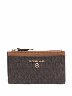 

Logo zipped card case, Michael Michael Kors Logo zipped card case