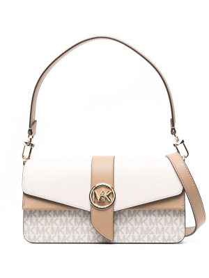 

Greenwich medium logo shoulder bag, Michael Michael Kors Greenwich medium logo shoulder bag
