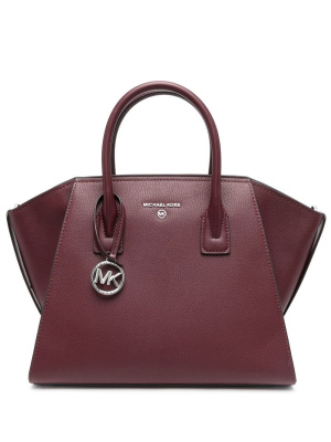 

Leather logo-embellished tote bag, Michael Michael Kors Leather logo-embellished tote bag