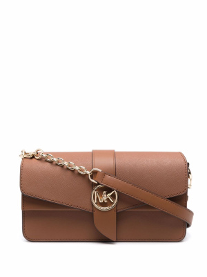 

Logo-plaque leather shoulder bag, Michael Michael Kors Logo-plaque leather shoulder bag