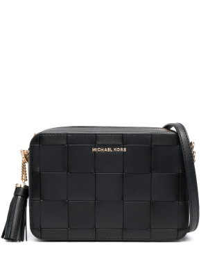 

Interwoven leather crossbody bag, Michael Michael Kors Interwoven leather crossbody bag