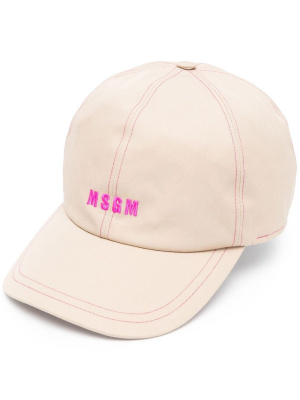 

Logo-embroidered baseball cap, MSGM Logo-embroidered baseball cap