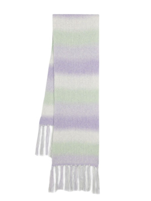

Stripe-pattern knitted scarf, MSGM Stripe-pattern knitted scarf