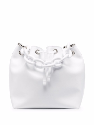 

Chain-link leather bucket bag, MSGM Chain-link leather bucket bag