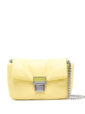 

Debossed-logo-plaque cross-body bag, MSGM Debossed-logo-plaque cross-body bag