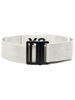 

Logo-print buckle belt, Y-3 Logo-print buckle belt