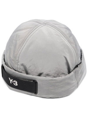 

Logo-patch cotton beanie, Y-3 Logo-patch cotton beanie