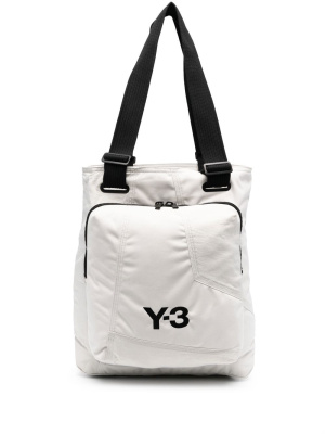 

Logo-print padded tote bag, Y-3 Logo-print padded tote bag