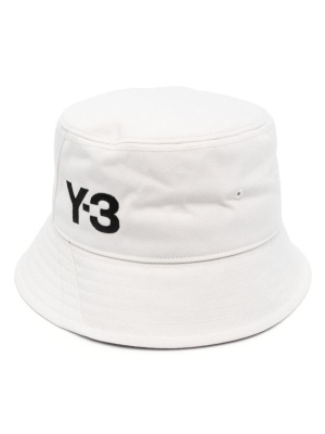 

Logo-embroidered canvas bucket hat, Y-3 Logo-embroidered canvas bucket hat