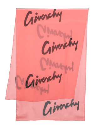 

Logo-print silk scarf, Givenchy Logo-print silk scarf