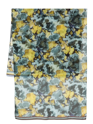

Graphic-print cotton-silk blend scarf, Paul Smith Graphic-print cotton-silk blend scarf
