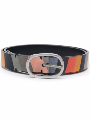 

Striped slim belt, Paul Smith Striped slim belt