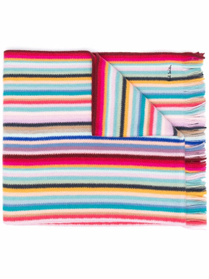 

Striped wool scarf, Paul Smith Striped wool scarf