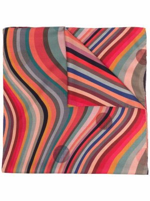 

Swirl-print wool-blend scarf, Paul Smith Swirl-print wool-blend scarf