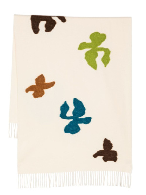 

Graphic-print fringed scarf, Paul Smith Graphic-print fringed scarf