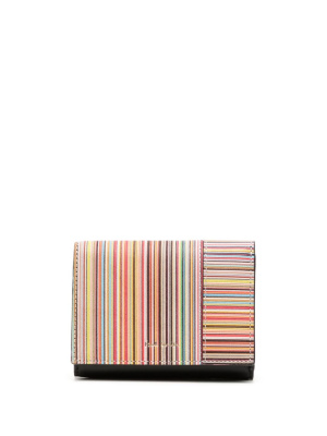 

Signature Stripe tri-fold leather wallet, Paul Smith Signature Stripe tri-fold leather wallet