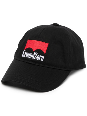 

Logo-embroidered cotton cap, Ground Zero Logo-embroidered cotton cap
