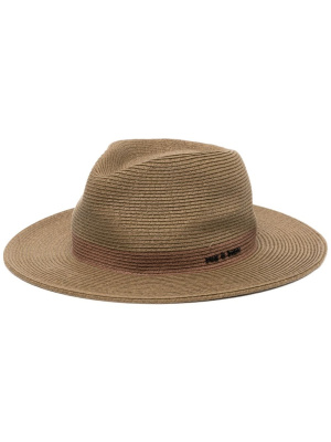 

Logo-plaque woven Panama hat, Rag & bone Logo-plaque woven Panama hat