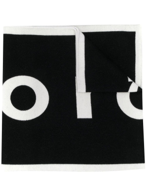 

Logo-print two-tone scarf, Rabanne Logo-print two-tone scarf
