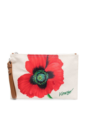 

Floral-print clutch bag, Kenzo Floral-print clutch bag