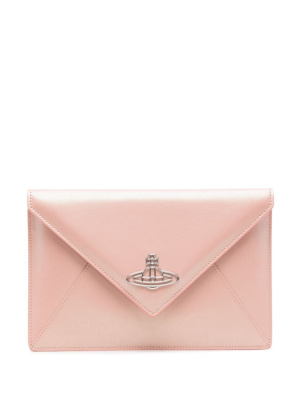 

Orb-embellished envelope clutch, Vivienne Westwood Orb-embellished envelope clutch