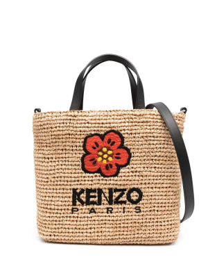 

Boke Flower straw tote bag, Kenzo Boke Flower straw tote bag