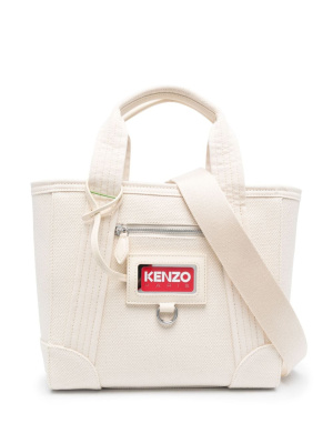 

Logo-tag canvas tote bag, Kenzo Logo-tag canvas tote bag