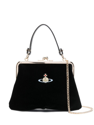 

Granny Frame velvet mini bag, Vivienne Westwood Granny Frame velvet mini bag