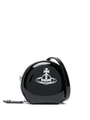 

Orb-plaque leather satchel bag, Vivienne Westwood Orb-plaque leather satchel bag