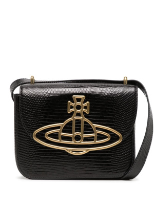 

Linda Orb-plaque leather crossbody bag, Vivienne Westwood Linda Orb-plaque leather crossbody bag