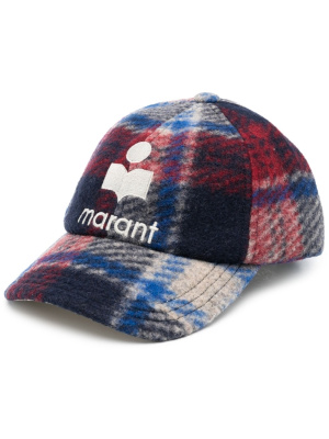 

Plaid-checked baseball cap, ISABEL MARANT Plaid-checked baseball cap