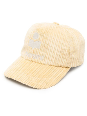 

Embroidered logo corduroy cap, ISABEL MARANT Embroidered logo corduroy cap