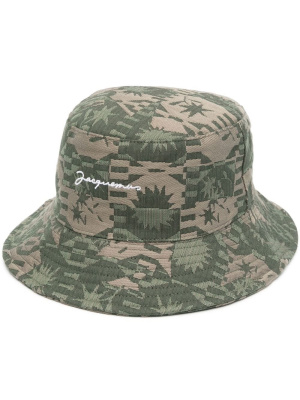 

Patterned-jacquard bucket hat, Jacquemus Patterned-jacquard bucket hat