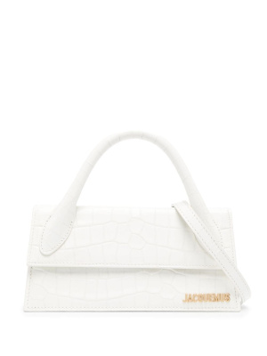

Le Chiquito Long crocodile-embossed bag, Jacquemus Le Chiquito Long crocodile-embossed bag