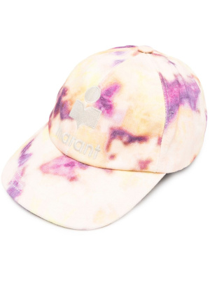 

Logo-embroidered tie-dye cap, ISABEL MARANT Logo-embroidered tie-dye cap