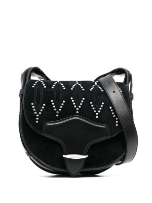 

Stud-embellished suede bag, ISABEL MARANT Stud-embellished suede bag