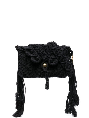 

Fringed crochet shoulder bag, ISABEL MARANT Fringed crochet shoulder bag