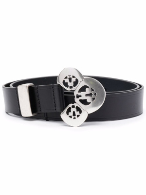 

Louama logo-buckle leather belt, ISABEL MARANT Louama logo-buckle leather belt