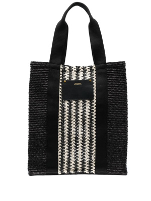 

Stripe-panel tote bag, ISABEL MARANT Stripe-panel tote bag