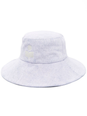 

Embroidered-logo drawstring bucket hat, ISABEL MARANT Embroidered-logo drawstring bucket hat