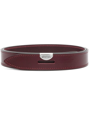 

Logo-plaque detail belt, ISABEL MARANT Logo-plaque detail belt