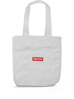

Logo-print canvas tote bag, Supreme Logo-print canvas tote bag