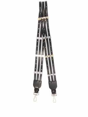 

Studded leather shoulder strap, Maje Studded leather shoulder strap