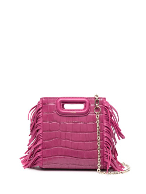 

Mini M crocodile-embossed tote bag, Maje Mini M crocodile-embossed tote bag